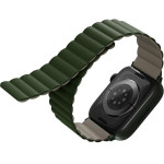 UNIQ Revix Strap Apple Watch Series 1-8/SE/SE2/Ultra 42/44/45/49mm Reversible Magnetic green-gray - (UNIQ-45MM-REVGRNTPE)