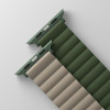 UNIQ Revix Strap Apple Watch Series 1-8/SE/SE2/Ultra 42/44/45/49mm Reversible Magnetic green-gray - (UNIQ-45MM-REVGRNTPE)