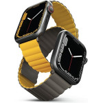 UNIQ Revix Strap Apple Watch Series 1-8/SE/SE2/Ultra 42/44/45/49mm Reversible Magnetic mustard-khaki - (UNIQ-45MM-REVMUSKAK)