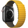 UNIQ Revix Strap Apple Watch Series 1-8/SE/SE2/Ultra 42/44/45/49mm Reversible Magnetic mustard-khaki - (UNIQ-45MM-REVMUSKAK)