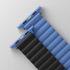 UNIQ Revix Strap Apple Watch Series 1/2/3/4/5/6/7/8/SE/SE2 38/40/41mm Reversible Magnetic black-blue - (UNIQ-41MM-REVBLUBLK)