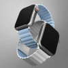 UNIQ Revix Strap Apple Watch Series 1/2/3/4/5/6/7/8/SE/SE2 38/40/41mm Reversible Magnetic white-blue - (UNIQ-41MM-REVWHTBLU)