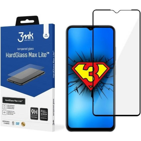 3MK HardGlass Max Lite Xiaomi Redmi Note11R czarny/black Fullscreen Glass Lite