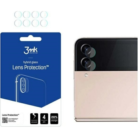 3MK Lens Protect Sam F721 Z Flip 4Ochrona na obiektyw aparatu 4szt - Front