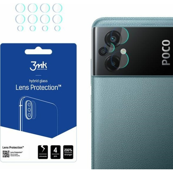 3MK Lens Protect Xiaomi Poco M5Ochrona na obiektyw aparatu 4szt