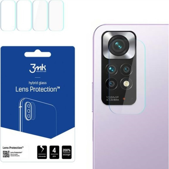 3MK Lens Protect Xiaomi Redmi Note 11 4G Camera Lens Protection 4 pieces