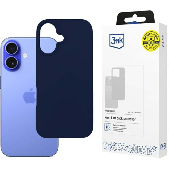 3MK Silicone Case iPhone 16 Plus 6.7'' granatowy/dark navy