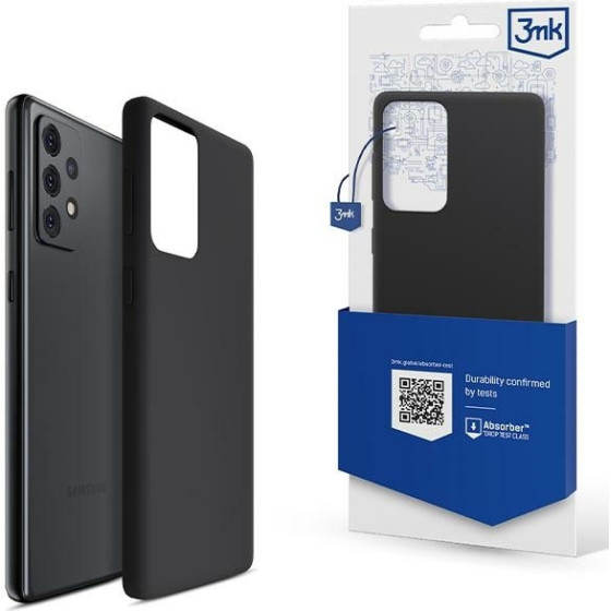 3MK Silicone Case Sam A52 4G/5G A52s 5Gczarny/black