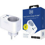 3MK Adapter sieciowy Hyper Comfort Charger 30W 1xUSB-A 2xUSB-C 1xSchuko PD QC3.0 bialy