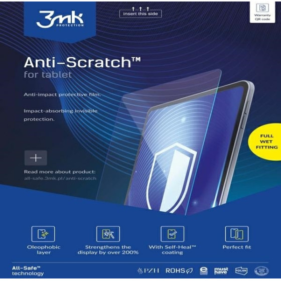 3MK All-In-One Anti-Scratch Tablet mokry montaz Sprzedaz w pakiecie po 5szt, cena dotyczy 1szt