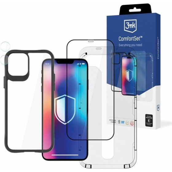 3MK Comfort Set 4in1 iPhone 11 / Xr 6.1''Zestaw akcesoriow ochronnych 4w1