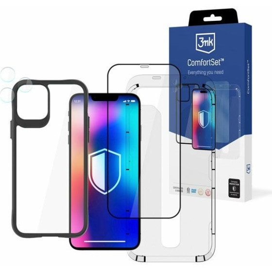 3MK Comfort Set 4in1 iPhone 12 Pro 6.1''Zestaw akcesoriow ochronnych 4w1