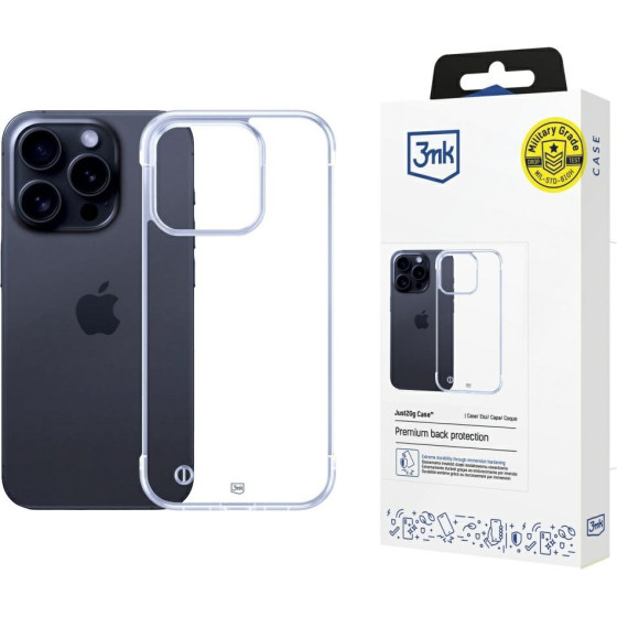 3MK Etui Just20g Clear Case do iPhone 15 Pro