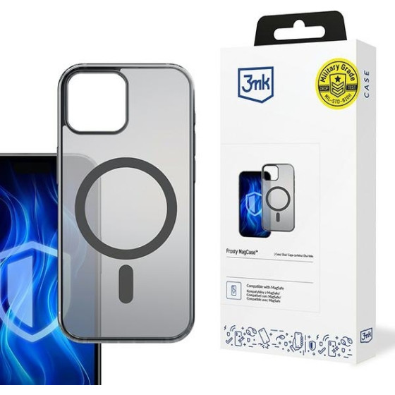 3MK Frosty MagCase iPhone 15 Plusczarny/black