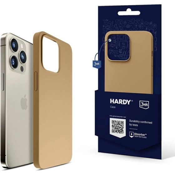 3MK Hardy Case iPhone 15 Pro 6.1''ciemnozloty/dark gold MagSafe
