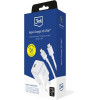 3MK Hyper Charger PD 25W lad. siec.biala/white + 1x USB-C Cable