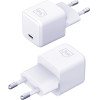 3MK Hyper Charger PD 25W lad. siec.biala/white + 1x USB-C Cable