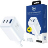 3MK Ladowarka sieciowa Hyper GaN Charger 65W 1xUSB-A 2xUSB-C PD QC4+ bialy