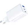 3MK Ladowarka sieciowa Hyper GaN Charger 65W 1xUSB-A 2xUSB-C PD QC4+ bialy