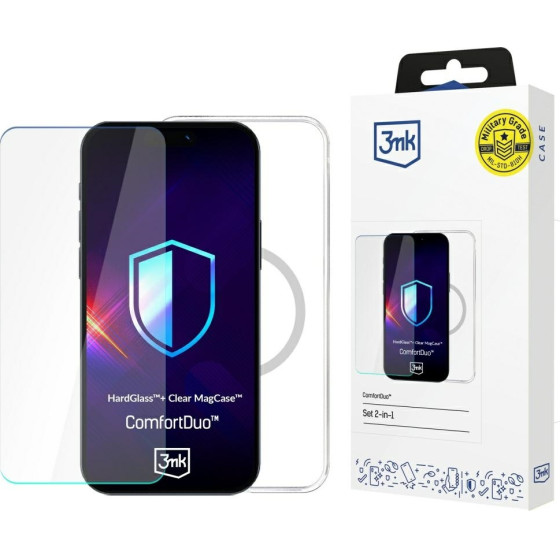 3MK Zestaw ComfortDuo Clear MagCase do Apple iPhone 16 Pro