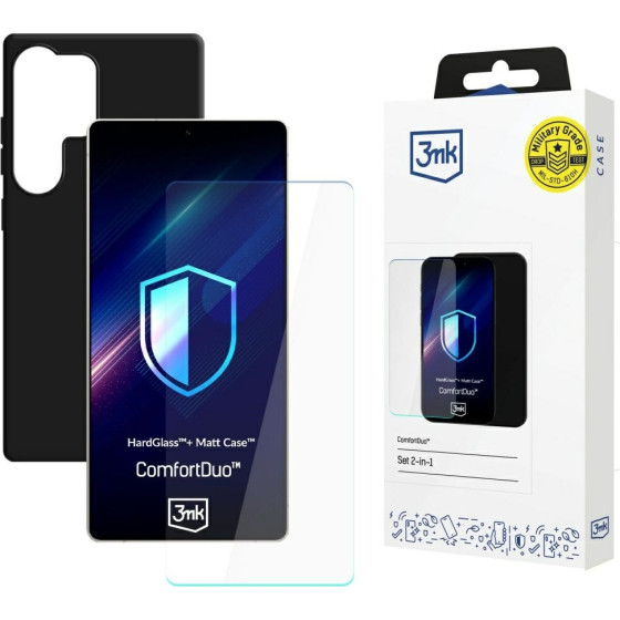 3MK Zestaw ComfortDuo Matt Black do Samsung Galaxy S25 Ultra czarny/black
