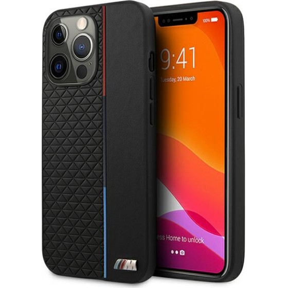 BMW iPhone 13 Pro Max 6,7'' black hardcase M Collection Triangles - (BMHCP13XTRTBK)