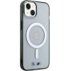 BMW iPhone 15 / 14 / 136.1'' przezroczysty/transparent hardcase Silver Ring MagSafe - (BMHMP15SHCRS)
