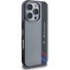BMW iPhone 16 Pro 6.3'' grey hardcase Motorsport IML Vertical Stripe - (BMHCP16L23HTFEG)