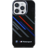 BMW iPhone 16 Pro Max 6.9'' black hardcase Motorsport IML Random Stripes - (BMHCP16X23HTRAK)
