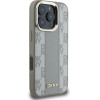 DKNY Case Checkered Pattern Magsafe for iPhone 16 Pro beige - (DKHMP16LPCPVSLE)