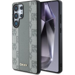 DKNY Case Leather Checkered Pattern MagSafe for Samsung Galaxy S25 Ultra taupe - (DKHMS25LPCPVSLE)