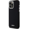 DKNY iPhone 14 Pro Max 6.7'' black hardcase Liquid Silicone Small Metal Logo MagSafe - (DKHMP14XSMCHLK)