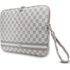 DKNY Sleeve 14'' beige Checkered Pattern Printed Stripes - (DKCS14PVSHLE)