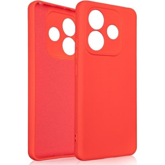 Beline Etui Silicone Xiaomi Redmi Note 14 czerwony/red