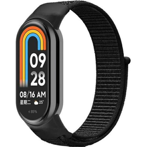 Beline Mi Band 9/8 NylonLoop strap black