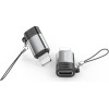 Awei Adapter USB-C/Lightning Szary /Grey - (A11)