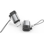 Awei Adapter USB-C/Lightning Szary /Grey - (A11)