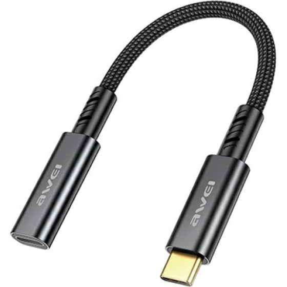 Awei Adapter USB-C/USB-Cczarny/Black - (CL-216T)