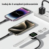 Awei Kabel 3w1 usb-c/lightning/watch100W/10W/2.5W czarny/Black - (W23)