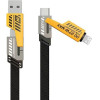 Awei Kabel 4w1 usb-c/lightning/USB-A czarny/Black 65W/27W - (CL-226)