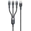 Awei Kabel usb-c/lightning/mico3w1 czarny/Black - (CL-975)