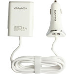 Awei lad. sam. 9.6A 4xUsbhigh Speed bialy/White - (C-400)