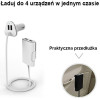 Awei lad. sam. 9.6A 4xUsbhigh Speed bialy/White - (C-400)