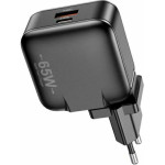 Awei lad. siec. 65WUsb + USB-C czarna/Black Gan - (PD55-EU)