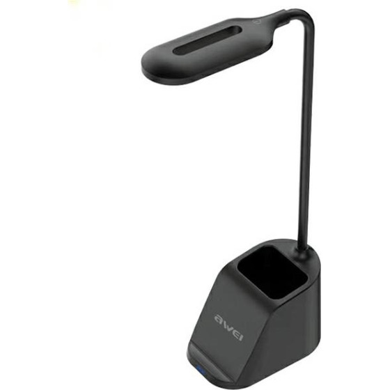 Awei Lampka Led z lad. Indukcyjna W2015W Fast Charging czarny/Black - (W20)