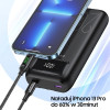 Awei Powerbank 20000mAh 22.5Wczarny/Black Wyswietlacz + Kable PD/Lightning - (P169K)