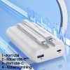 Awei Powerbank 20000mAh 22.5Wczarny/Black Wyswietlacz + Kable PD/Lightning - (P169K)