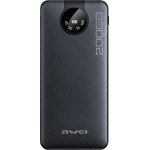 Awei Powerbank 20000mAhczarny/Black Wyswietlacz + Kable USB/PD/Lightning/Microusb - (P134K)