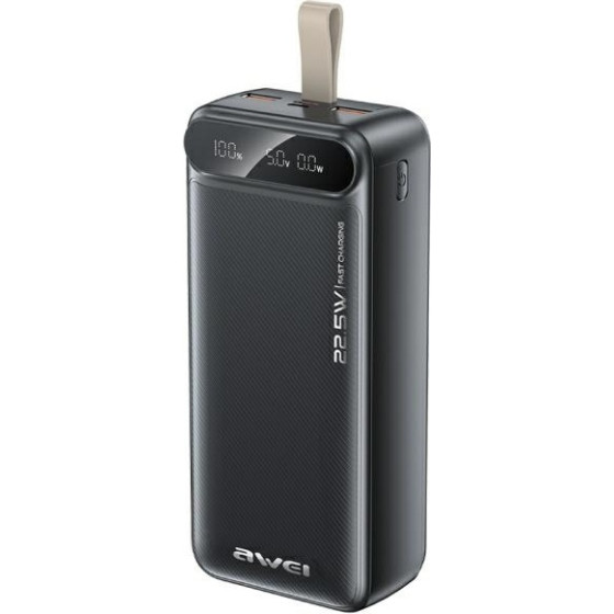 Awei Powerbank 30000mAh 22.5W Black - (PA-12)