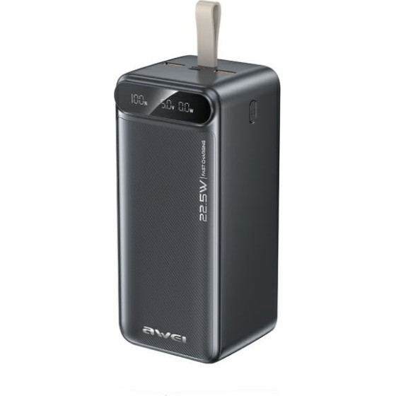 Awei Powerbank 50000mAh 22.5W czarny/Black - (PA-13)